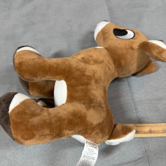 Rudloph Red Nosed Reindeer Plush Stuffed Animal Musical Light Up Nose Christmas - Picture 10 of 10